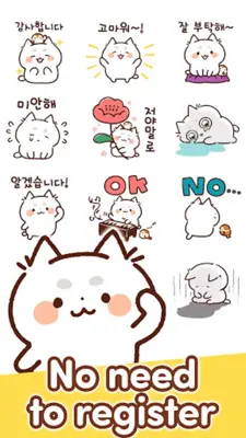 Korean Stickers Maneki Cats android App screenshot 2